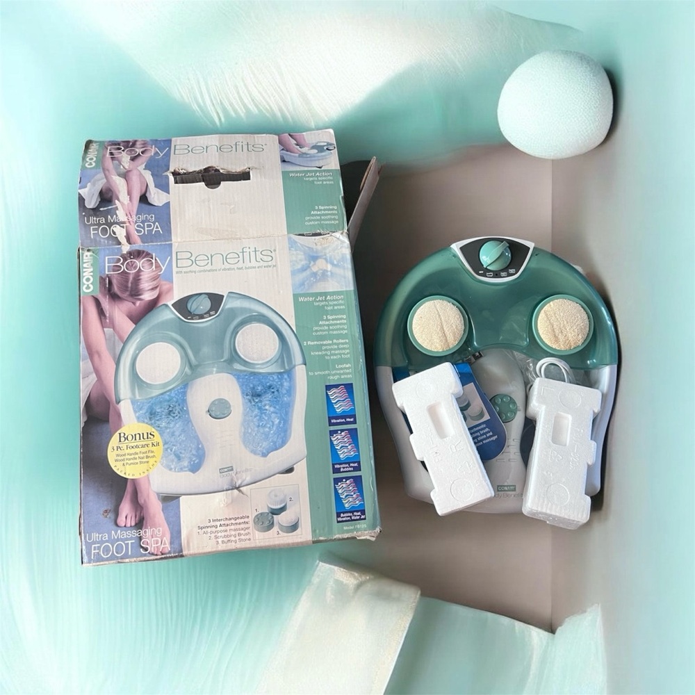 Conair Body Benefits Foot Spa - Green and White